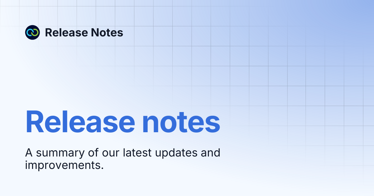 Release notes | Release Notes